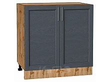 Шкаф нижний с 2-мя дверцами Сканди Graphite Softwood Дуб Вотан 816*800*478