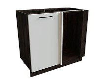 Шкаф НУ990 с 1-ой дверью Мемфис ДБК/БЕЛ/СОФТ Ф20