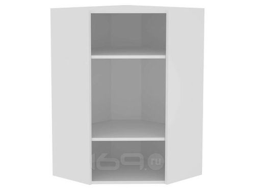 Шкаф верхний угловой остекленный Прованс ВУ 599 Ваниль-Белый фото 2