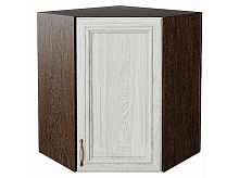 Шкаф верхний угловой Шале White Dreamline Венге 716*600*600