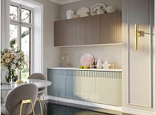 Кухонный гарнитур Оливия шарли мокко, шарли бриз 2000x2000x600