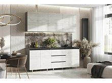 Кухонный гарнитур Челси дуб крафт белый 2140x2000x600