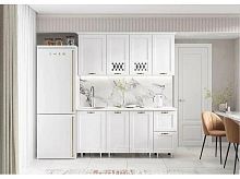 Кухонный гарнитур Милано белая текстурная 2168x1700x600