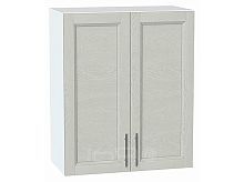 Шкаф верхний с 2-мя дверцами Сканди Cappuccino Softwood Белый 716*600*320