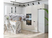 Модульный кухонный гарнитур Евро белый, агат 2140x2400/2690x600