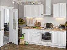 Модульный кухонный гарнитур Ницца Royal-01 Белый | 240 см