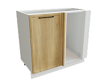 Шкаф НУ990 с 1-ой дверью Беверли БЕЛ/Дуб Шампань Ф60