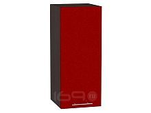 Шкаф верхний с 1-ой дверцей Валерия-М В 300 Гранатовый металлик-Венге
