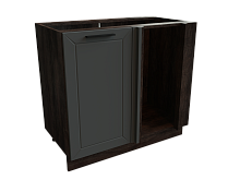 Шкаф НУ990 с 1-ой дверью Глетчер ДБК/МРН Ф20