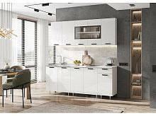 Кухонный гарнитур Рио белый глянец 2138x2000x600