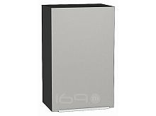 Шкаф верхний с 1-ой дверцей Фьюжн Silky Light Grey  Graphite 716*450*320