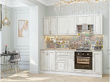 Модульный кухонный гарнитур Шале-01 white dreamline 2140x2200x600