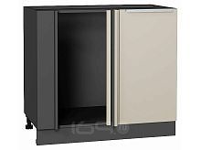 Шкаф нижний угловой Фьюжн Cream Silk/Graphite 816*890*480
