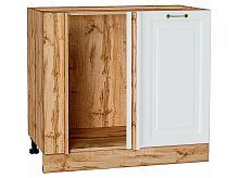 Шкаф нижний угловой Ницца Белый/Дуб Вотан 816*890*478