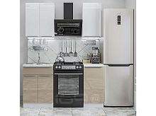 Модульный кухонный гарнитур Фьюжн-05 angel, gallant 2140x1000x600