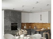 Модульный кухонный гарнитур Флэт temple stone 2s, white in 2s 2330x3400/2400x600