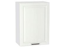 Шкаф верхний с 1-ой дверцей Прага В 500 Белое дерево-Белый