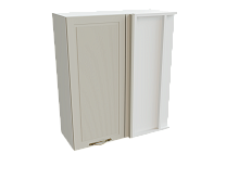 Шкаф ВУ709 с 1-ой дверью Моцарт БЕЛ/КВАРЦ ГРЕЙ Ф36Н