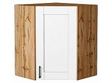Шкаф верхний угловой Лофт Super White Дуб Вотан 716*600*600