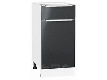 Шкаф нижний с 1-ой дверцей и ящиком Фьюжн Anthracite Белый 816*400*480