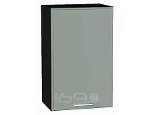 Шкаф верхний с 1-ой дверцей Квадро Аквамарин/Graphite 716*450*321