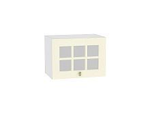 Шкаф верхний горизонтальный остекленный глубокий Прованс Ваниль