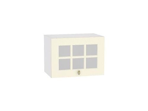 Шкаф верхний горизонтальный остекленный глубокий Прованс Ваниль