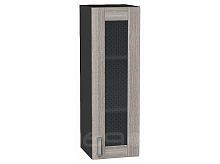 Шкаф верхний с 1-ой остекленной дверцей Лофт Cappuccino Veralinga/Graphite 920*300*320