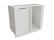 Шкаф НУ990 с 1-ой дверью Эстетик БЕЛ/МАГНОЛИЯ Ф20