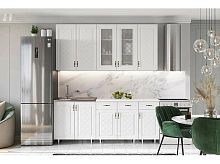 Кухонный гарнитур Ирина белый матовый 2350x2000x600