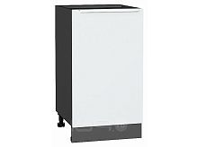 Шкаф нижний с 1-ой дверцей Фьюжн Silky White Graphite 816*450*480