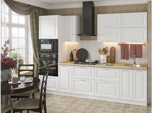 Модульный кухонный гарнитур Ницца blanco 2140x2800x600