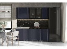 Кухонный гарнитур Виктория пластер индиго 2168x2000x600