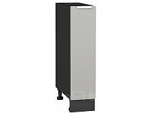 Шкаф нижний бутылочница Фьюжн Silky Light Grey  Graphite 816*200*480