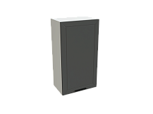 Шкаф В509 с 1-ой дверью Глетчер БЕЛ/МРН Ф30Н