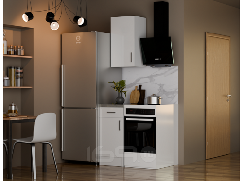 Кухонный гарнитур Уют белый 2155x400x600