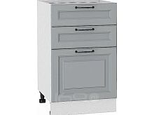 Шкаф нижний с 3-мя ящиками Ницца Royal Н 503 Magnum-Белый