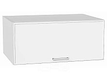 Шкаф верхний горизонтальный глубокий Квадро Белый/Белый 358*800*577
