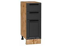 Шкаф нижний с 3-мя ящиками Глетчер Маренго Силк Дуб Вотан 816*300*478