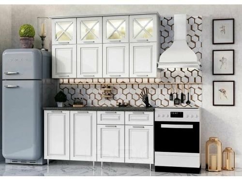 Кухонный гарнитур Констанция шервуд жемчуг 2350x1600x600