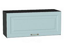 Шкаф верхний горизонтальный Ницца Голубой/Graphite 358*800*318