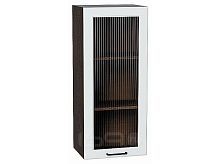 Шкаф верхний с 1-ой остекленной дверцей Барселона Белый Graphite 920*400*324