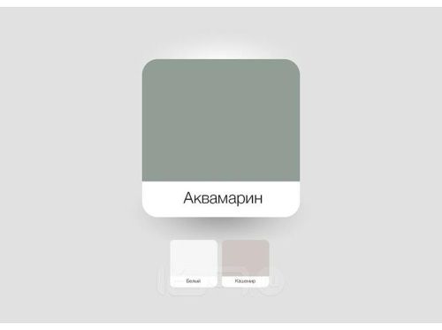 Модульный кухонный гарнитур Квадро-01 аквамарин 2140x3000x600 фото 3