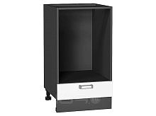 Шкаф нижний под духовку Лофт White Silk/Graphite 816*450*476