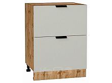 Шкаф нижний с 2-мя ящиками Евро Агат Дуб Вотан 816*600*478