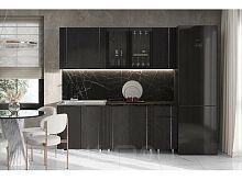 Кухонный гарнитур Виктория пластер блэк 2168x2000x600