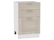 Шкаф нижний с 3-мя ящиками Лофт Н 503 Cappuccino Veralinga-Белый