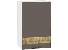 Шкаф верхний с 1-ой дверцей Терра DR В 459 Смоки Софт-Белый