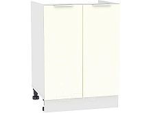 Шкаф нижний под мойку с 2-мя дверцами Терра НМ 600 Ваниль Софт-Белый