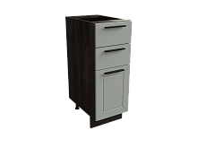 Шкаф Н303 с 3-мя ящиками Глетчер ДБК/ГНР Ф13